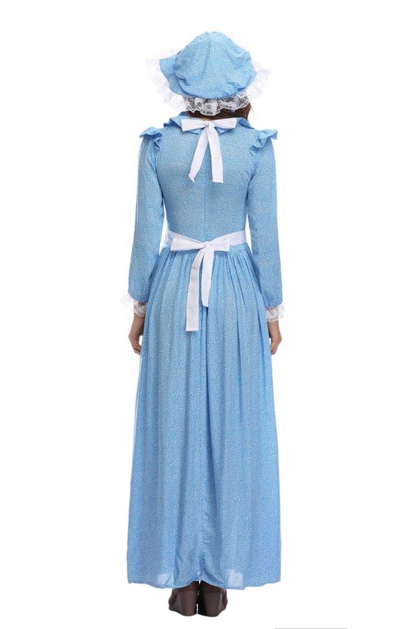 Adult Blue Village Maid Halloween Costume-yoyobikini