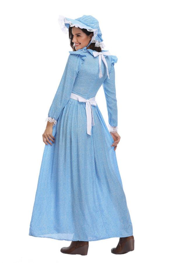 Adult Blue Village Maid Halloween Costume-yoyobikini