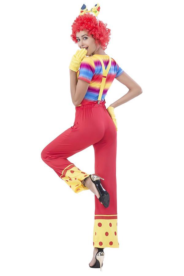 Suspender Pants Set Clown Costume-yoyobikini