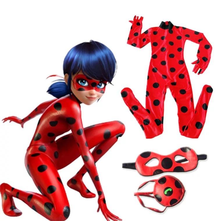 Child Ladybird Girl Costume Halloween Outfits
