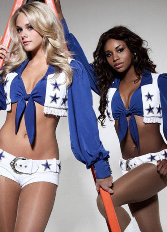 Sexy Womens Dallas Cowboys Cheerleader Halloween Costume