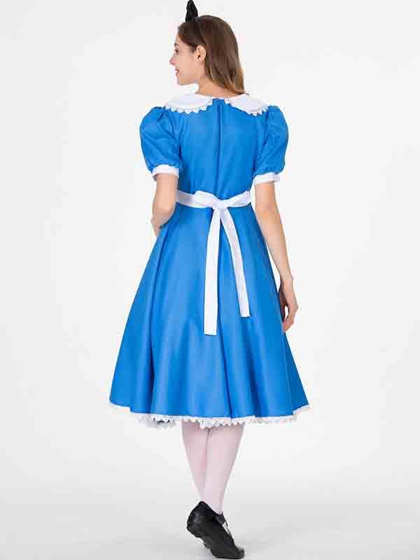 Halloween Lace Trim Alice In Wonderland Costume-yoyobikini
