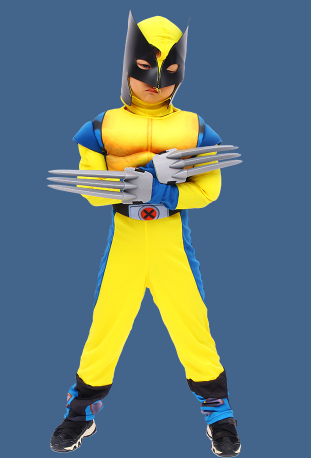 Halloween Deluxe Boys Wolverine Costume-yoyobikini