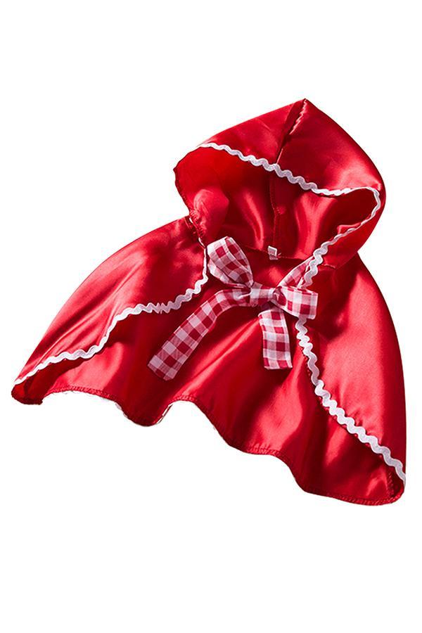 Fancy Dress Little Red Riding Hood Christmas Costume Red For Kids Girls-yoyobikini