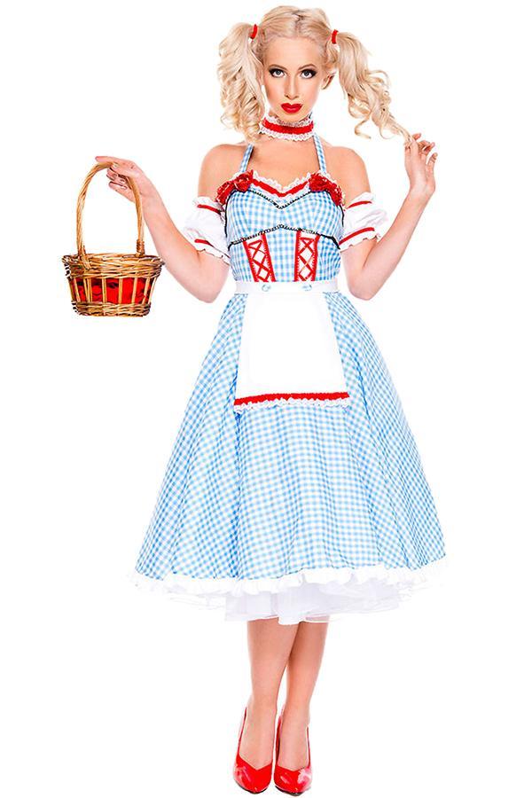 Sexy Adult Alice In Wonderland Dress Costume Light Blue-yoyobikini