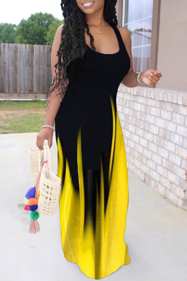 New Sexy Fashion Print Swing Dress-yoyobikini