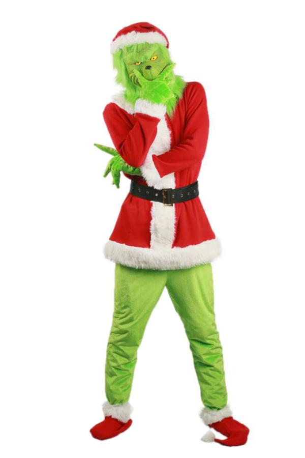 Adult Deluxe Grinch Santa Costume-yoyobikini