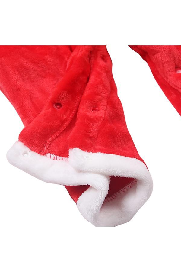 Cute Infant Kids Boys Jumpsuit Christmas Santa Claus Costume Red-yoyobikini
