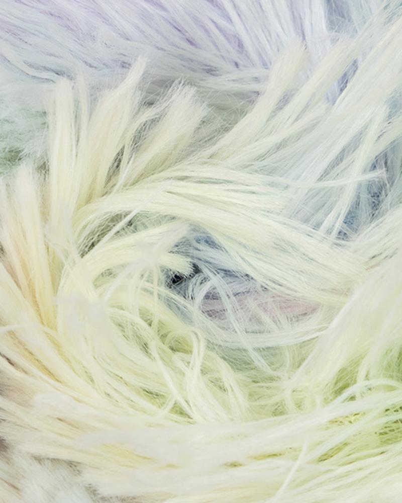 Tie Dye Fuzzy Open Front Coat-yoyobikini