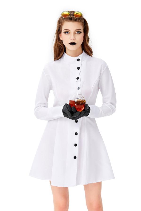 Adult Sexy Scientist Halloween Costume-yoyobikini