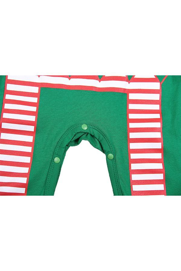 Christmas Infant Boys Santa Little Helper Elf Costume Jumpsuit Green-yoyobikini