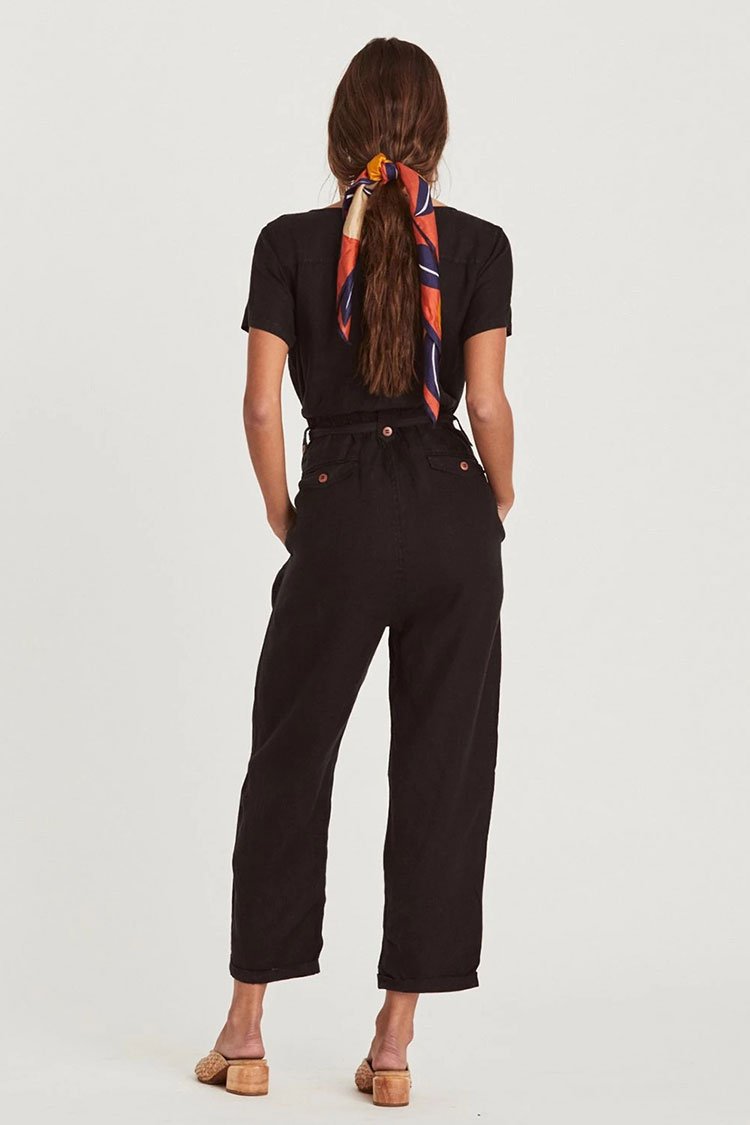 Belted Sleeved Cargo Jumpsuits-yoyobikini