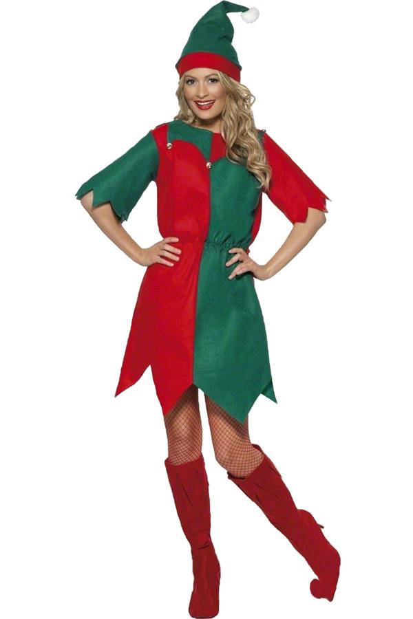 Fancy Christmas Tree Adult Santa Helper Costume Green-yoyobikini