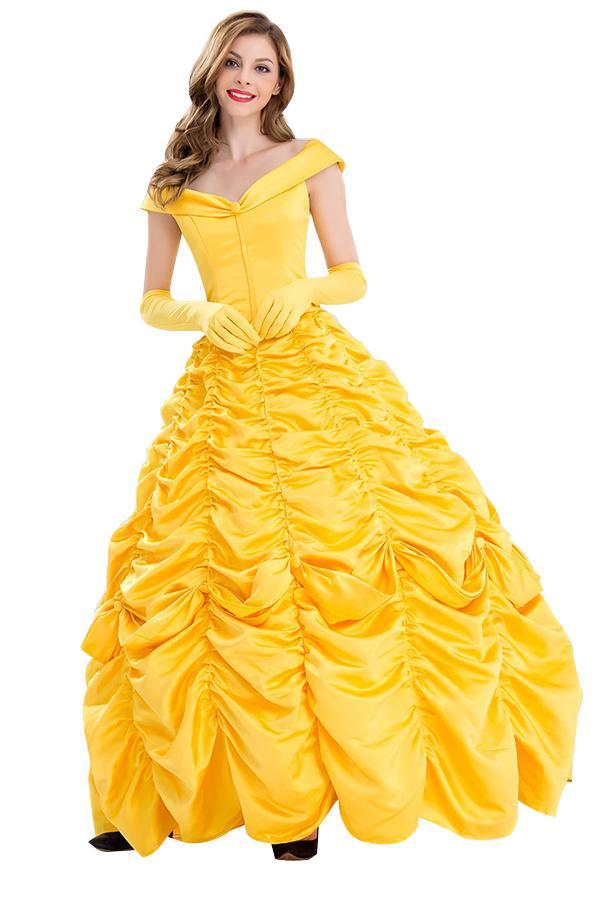 Beauty and The Beast Princess Belle Off Shoulder Costume – yoyobikini