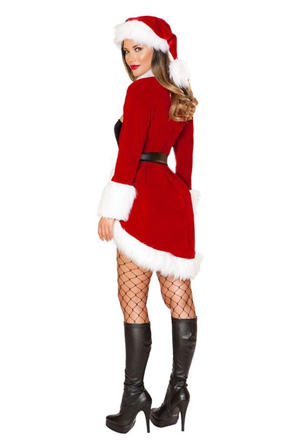 Womens Sexy Christmas Santa Costume-yoyobikini