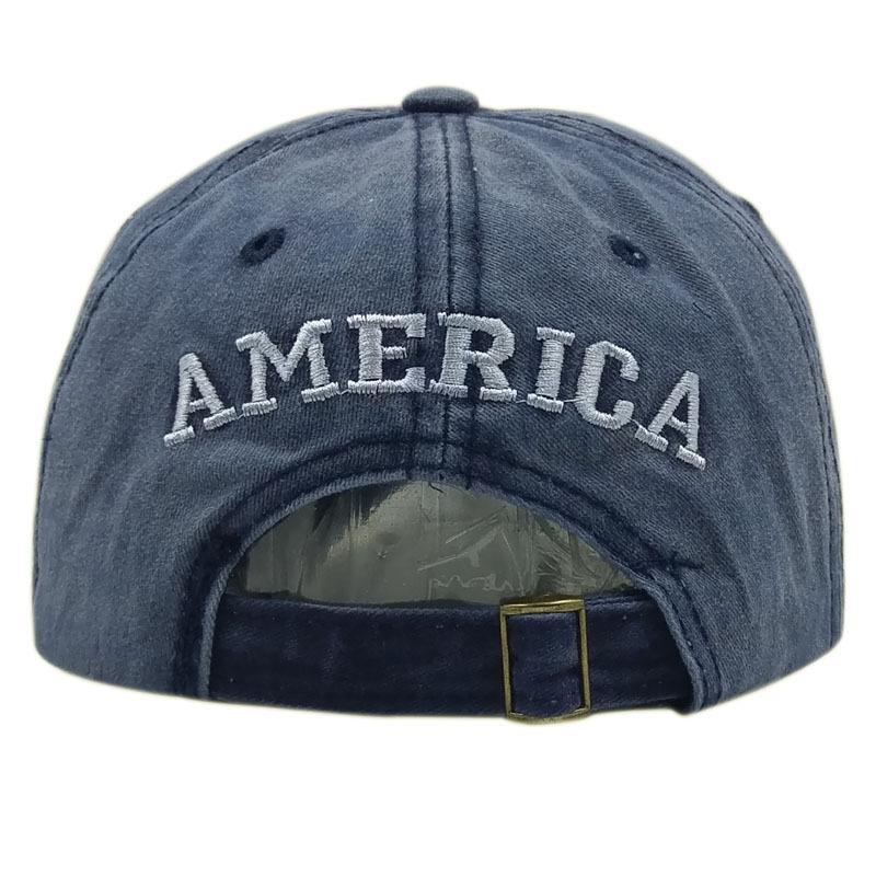 Women and Men Fashion Flag Washed Baseball Hats-yoyobikini