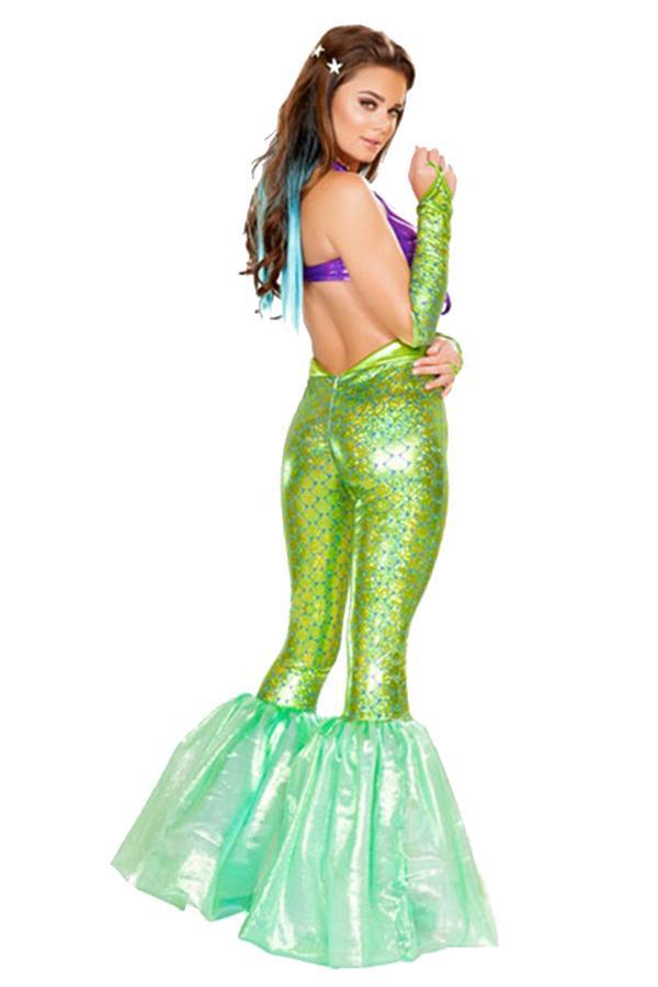 Sexy Poseidon'S Daughter Mermaid Pants Costume-yoyobikini