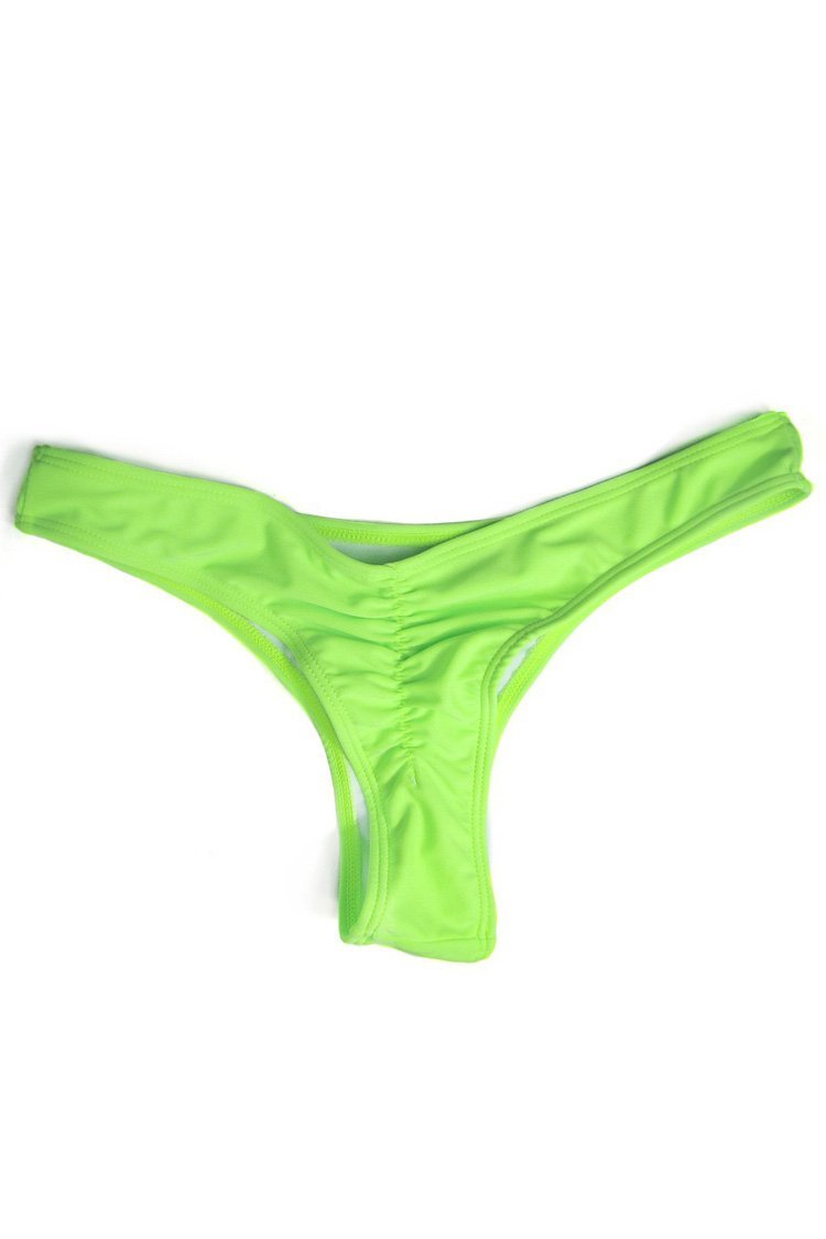 Brief Scrunch Thong Brazilian Bikini Bottom-yoyobikini