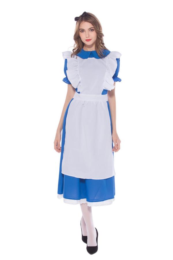 Halloween Maid Adult Costume With Apron-yoyobikini