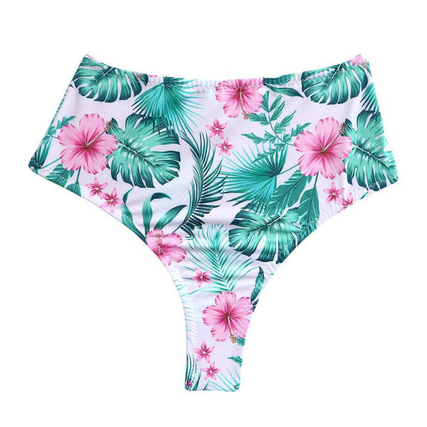 Tropical Style High Waist Brazilian Thong Bikini Bottom – yoyobikini