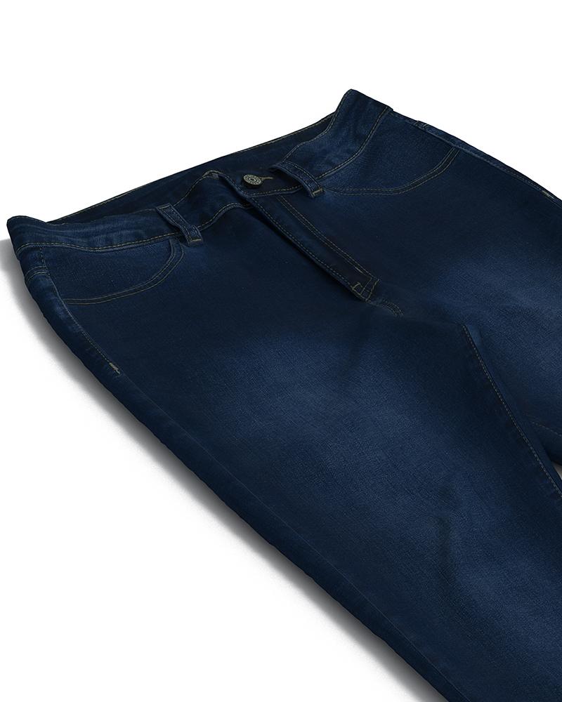 Women Elastic High Waist Butt Lifting Jeans-Pinkami