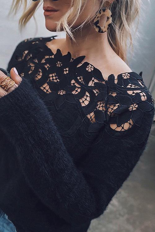 Sincerely Yours Off The Shoulder Sweater?-Pinkami
