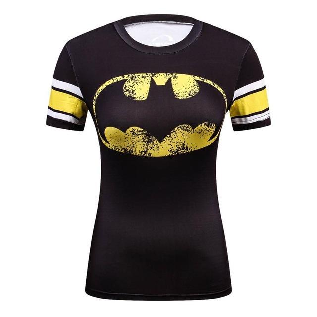 Fitness compression T-shirt - Batgirl-Pinkami