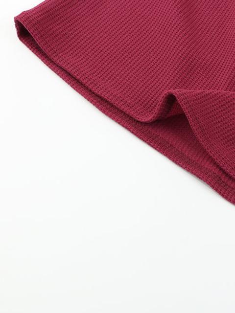 Solid Ribbed V-Neck Lightweight Sweaters-Pinkami