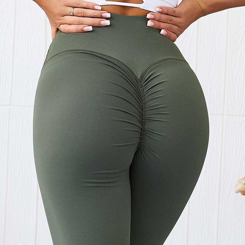Fitness workout leggings -  V-Scrunch - Squat proof - 5 colors-Pinkami