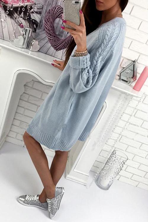 Casual Long Sleeves Long Cardigan-Pinkami