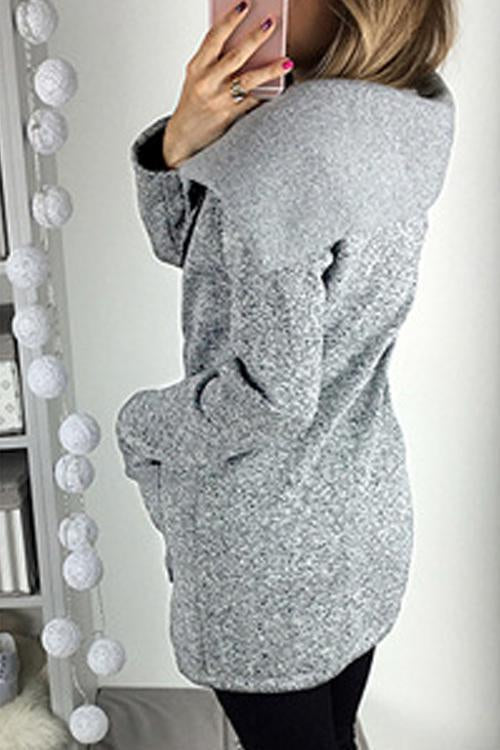 Casual Side Zip Coat Jacket Coat-Pinkami