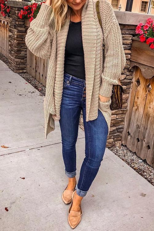 Personalized Knit Cardigan-Pinkami