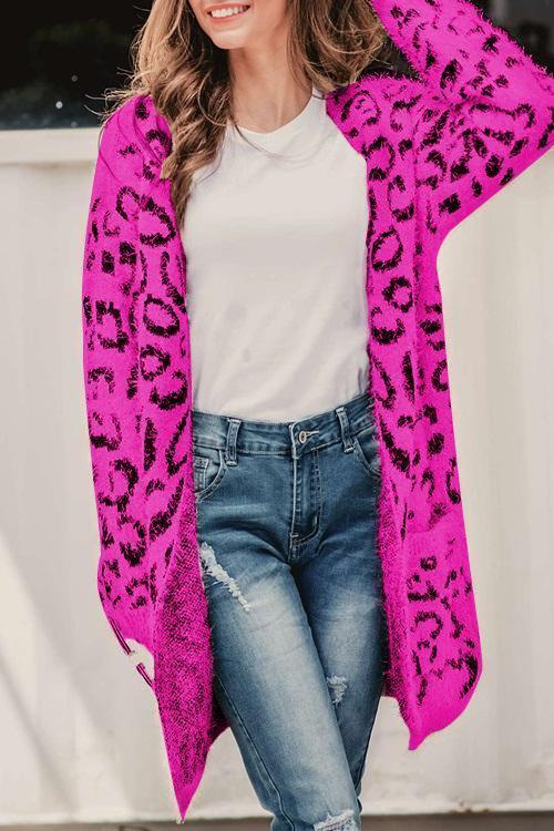 Euramerican Long Sleeves Cardigan-Pinkami