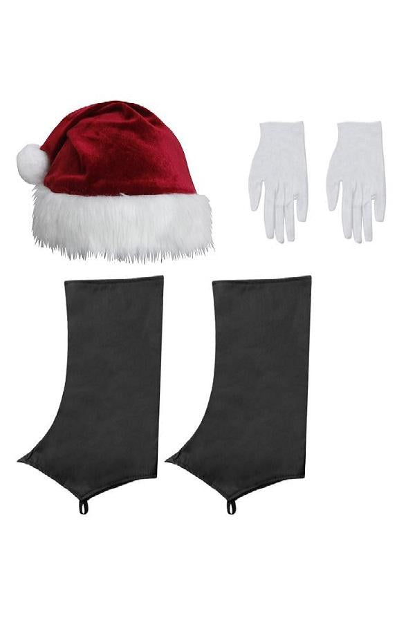 High Quality 10pcs Santa Suit Plus Size Mens Christmas Costume-Pinkami