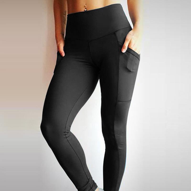 High Waist Fitness Scrunch Push Up Workout Legging with Pockets-Pinkami