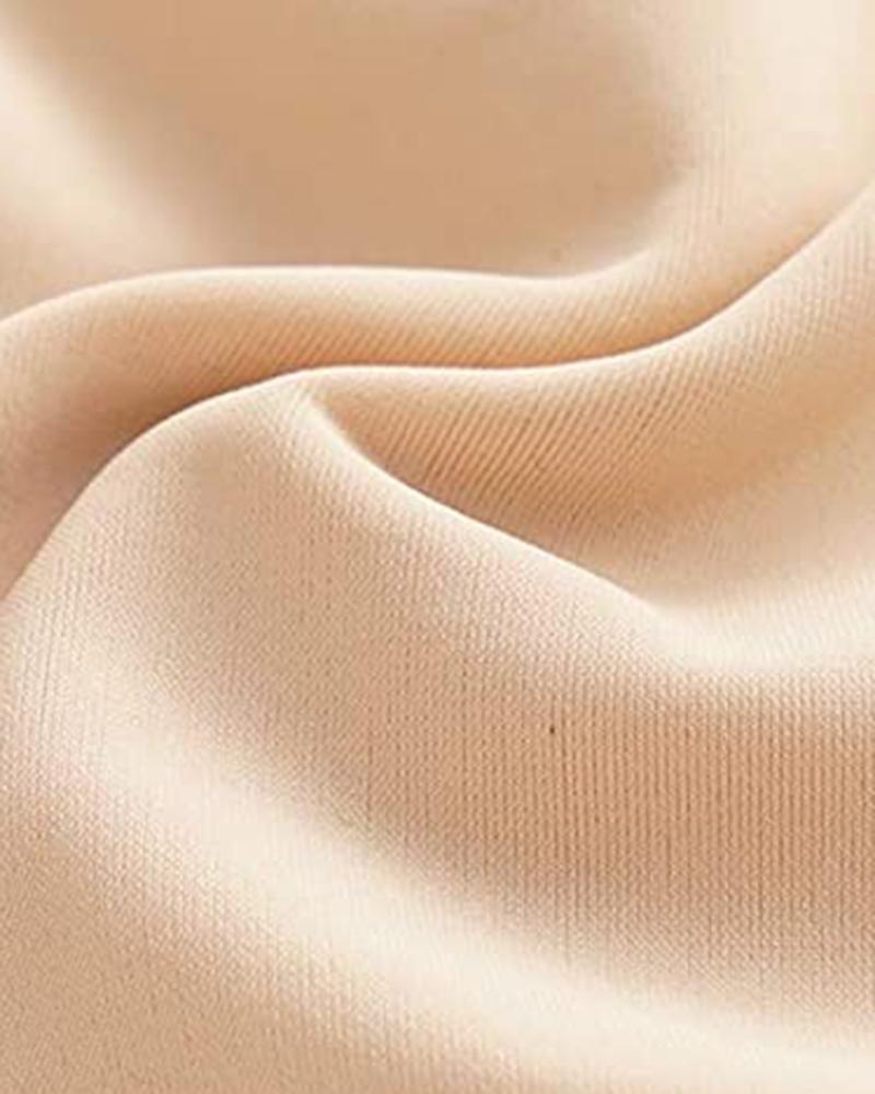 Contrast Lace Butt Lifting High Waist Shapewear Shorts-Pinkami