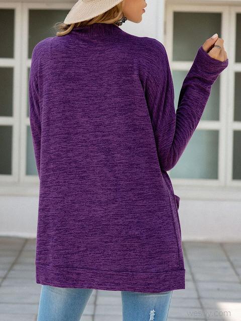 Solid Color Lightweight Cardigan-Pinkami