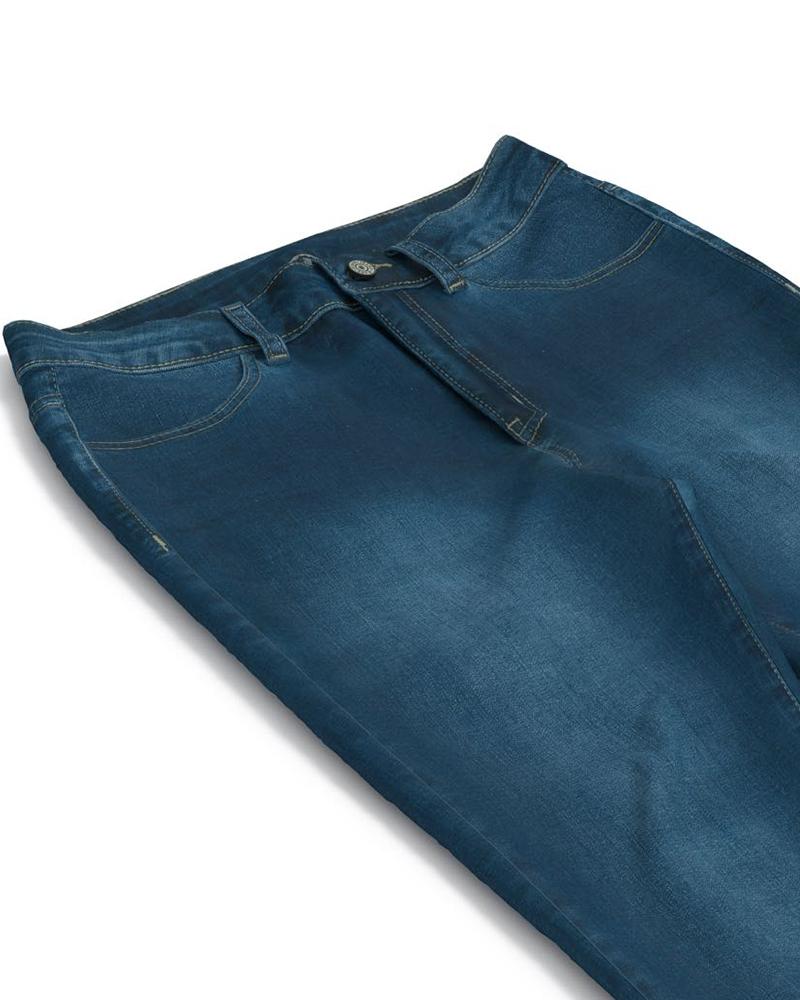 Women Elastic High Waist Butt Lifting Jeans-Pinkami