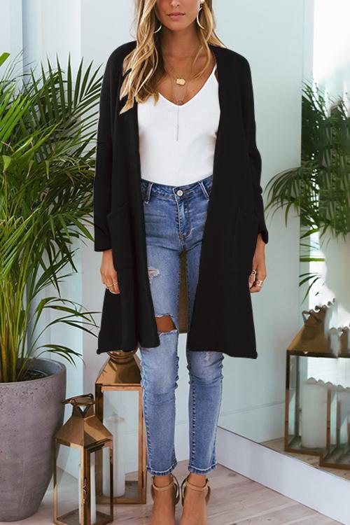 New Pocket Cardigan-Pinkami