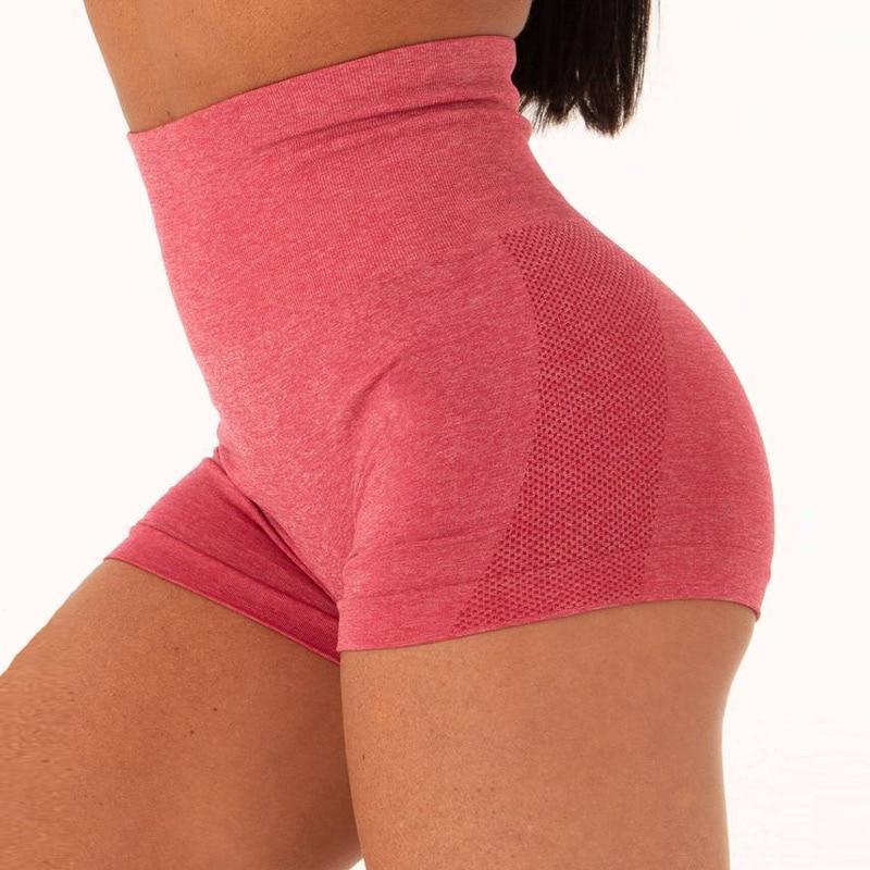 Fitness workout shorts - Sunshine - High waist - Seamless-Pinkami