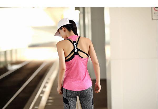 Fitness tank - Just do it - quick dry - 7 colors-Pinkami