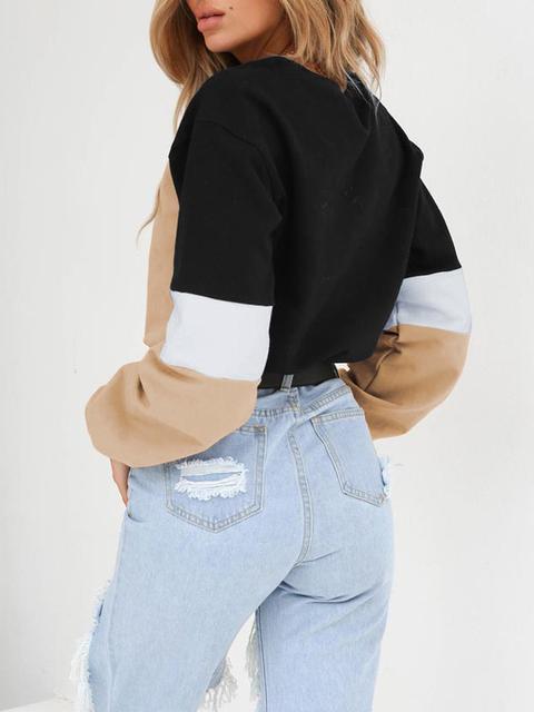 Round Neck Solid Short Sweater-Pinkami