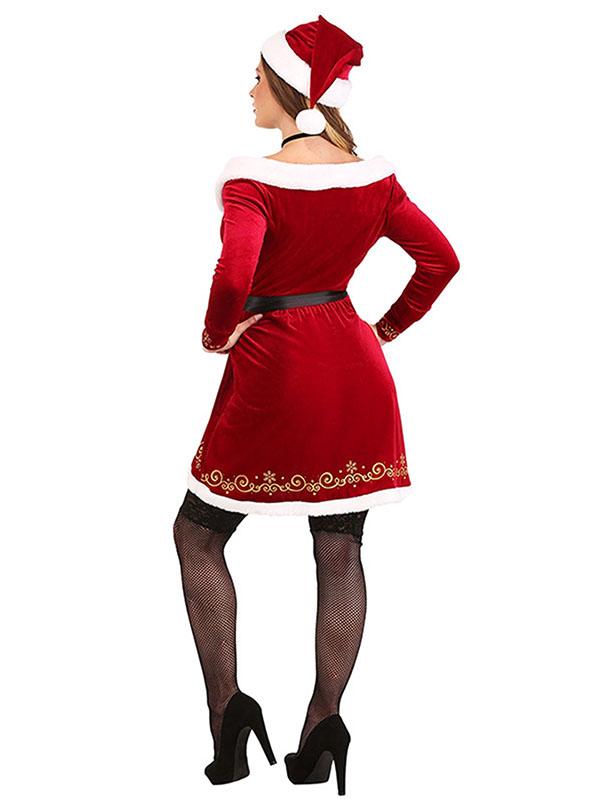 Womens Sexy Santa Baby Costume-Pinkami