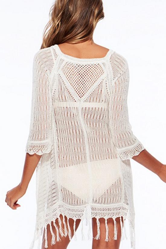 Crochet Tunic Cover Up-Pinkami