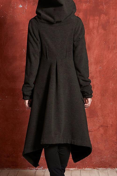 Fashion Irregular Windbreaker Jacket-Pinkami