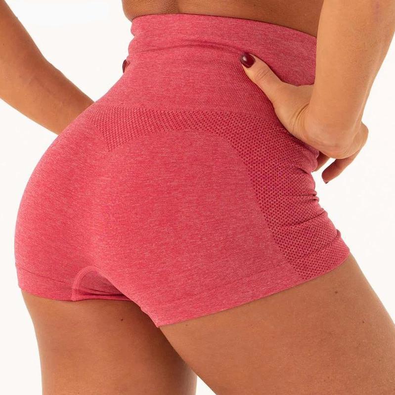 Fitness workout shorts - Sunshine - High waist - Seamless-Pinkami