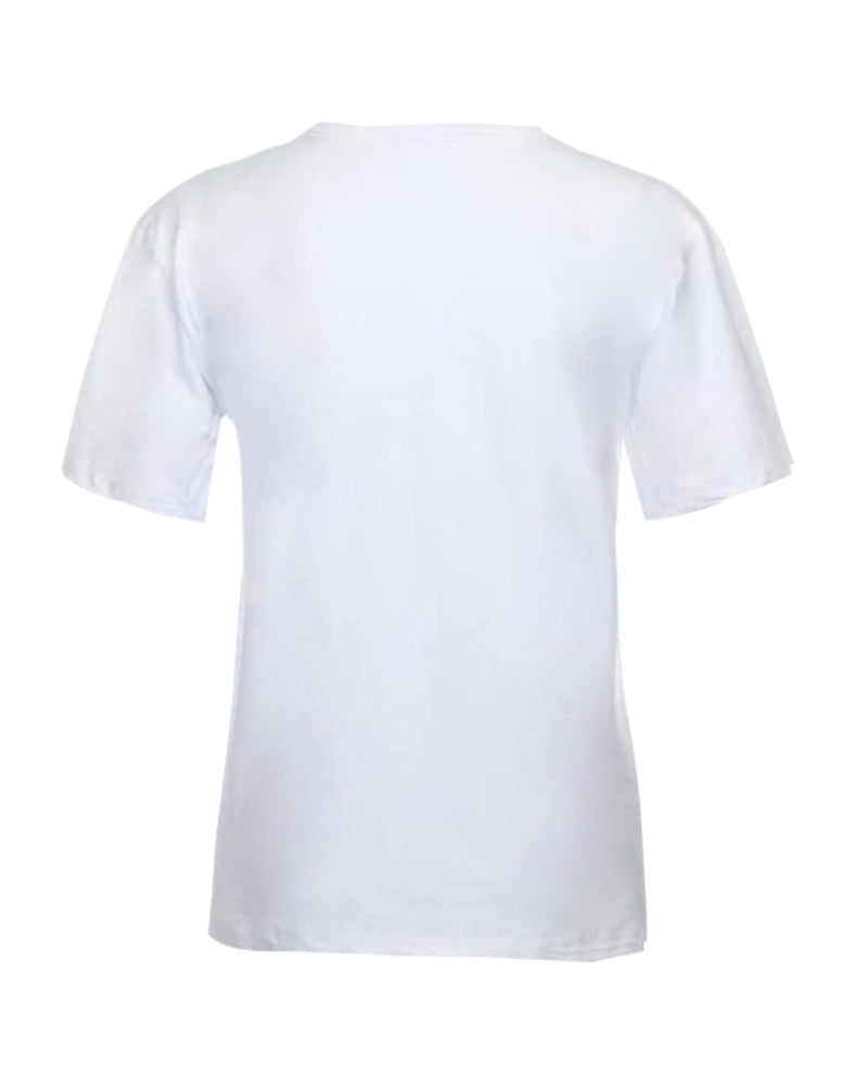 Floral & High Heel Print Drop Shoulder T-Shirt-Pinkami