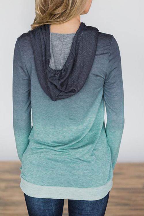 Gradual Change Hoodie-Pinkami