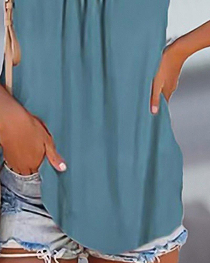 Contrast Trim Ruched Sleeveless Tank Top-Pinkami