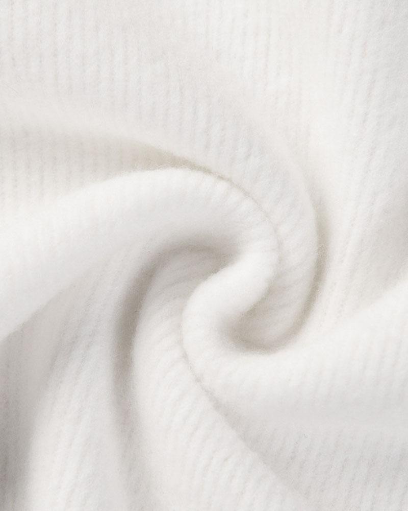 Floral Lace Beaded Decor Frill Trim Sweater-Pinkami